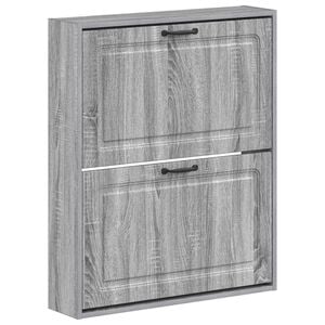 vidaXL Ormar za cipele na zidu UTRECHT 71 x 17 x 86 cm Siva Sonoma