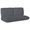 vidaXL Set jastučića Oxford tkanina Antracit 120 x 60 x 52 cm