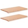 vidaXL Prozorske klupice 2 kom. Prirodna 70 x 40 x 2 cm