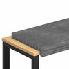 vidaXL Jastučić za klupu Pli&scaron;ani kord Svjetlosiva Dubina 35 cm