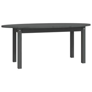 vidaXL Stolić za kavu sivi 110 x 55 x 45 cm od masivne borovine