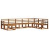 vidaXL Set vanjskih sofa 8 pcs Prirodna Čvrsto drvo akacije