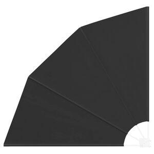 vidaXL Zaslon za privatnost na balkonu 140 x 140 cm Poliester Crna