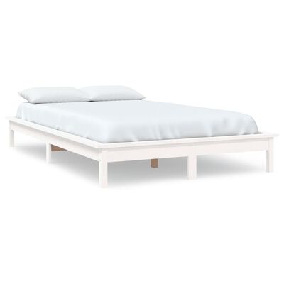 vidaXL Okvir kreveta bijeli 120 x 190 cm mali bračni masivna borovina