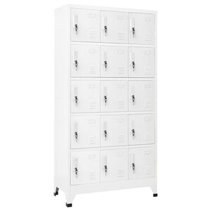 vidaXL Ormarić s ključem svjetlosivi 90 x 40 x 180 cm čelični