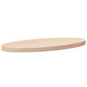 vidaXL Ploča za stol 60 x 30 x 2,5 cm od masivne borovine ovalna