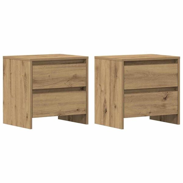 vidaXL Noćni ormar s ladicama 2 pcs Umjetnički hrast 45 x 34 x 44,5 cm