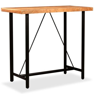 vidaXL Barski stol od masivnog bagremovog drva 120 x 60 x 107 cm
