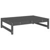 vidaXL Vrtni tabure sivi 120 x 80 cm od masivne borovine