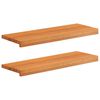 vidaXL Step treads 2 kom. 80 x 25 x 2 cm Svijetlosmeđa