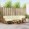 vidaXL Set vanjskih sofa s jastukom 7 pcs Prirodna i krem