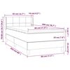 vidaXL Box spring krevet s madracem tamnosivi 80 x 200 cm bar&scaron;unasti
