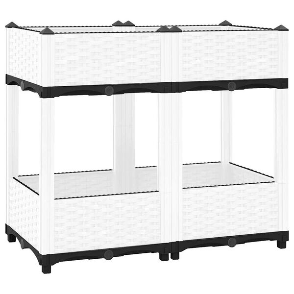 vidaXL Povi&scaron;ena gredica 80x40x71 cm od polipropilena