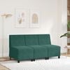 vidaXL Modularna sofa bez naslona za ruke tamnozelena 55 cm bar&scaron;unasta