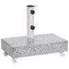 vidaXL Postolje za suncobran svjetlosivo 45 x 25 x 8,3 cm granitno