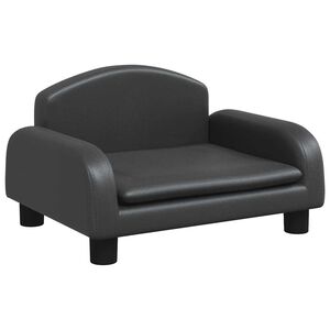 vidaXL Krevet za pse crni 50 x 40 x 30 cm od umjetne kože
