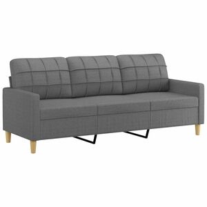 vidaXL Trosjed od tkanine tamnosivi 180 cm