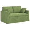 vidaXL Sofa 2 pcs Svijetlo zelena 138 x 78 x 80 cm Bar&scaron;un