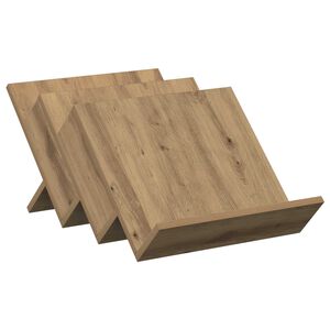 vidaXL Polica za časopise s policom Umjetnički hrast 53 x 40 x 28,5 cm