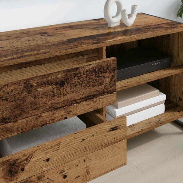 vidaXL TV ormar Staro drvo 100 x 36 x 49,5 cm Konstruirano drvo