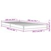 vidaXL Okvir za krevet boja hrasta 100x200cm konstruirano drvo i metal