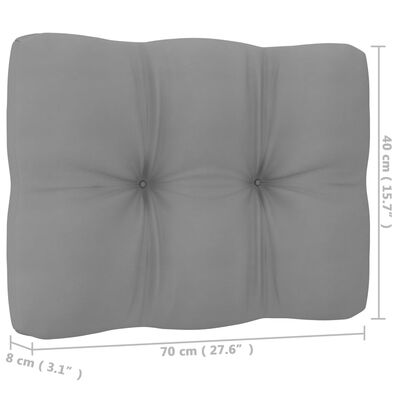 vidaXL 13-dijelna vrtna garnitura od masivne borovine s jastucima