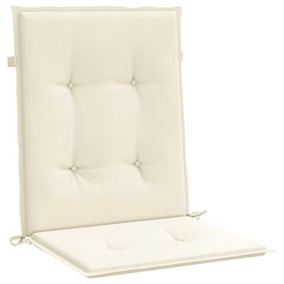 vidaXL Jastuci za vrtne stolice 6 kom krem 100 x 50 x 3 cm od tkanine