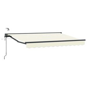 vidaXL Električna retraktabilna tenda Krem i Antracit 2,5 x 2 m