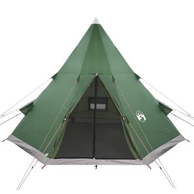 vidaXL Šator tipi za kampiranje za 4 osobe zeleni vodootporni