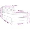 vidaXL Box spring krevet s madracem tamnozeleni 100x200 cm bar&scaron;unasti