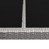 vidaXL Vrtni blagovaonski stol sivi 200 x 150 x 74 cm od poliratana