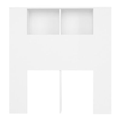 vidaXL Uzglavlje s ormarićem bijelo 100 x 18,5 x 104,5 cm