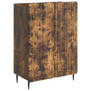 vidaXL Kreveta Dimljeni hrast 66 x 34,5 x 92 cm Konstruirano drvo