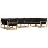 vidaXL Set vanjskih sofa 7 kom. Bijela i crna