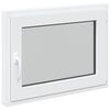 vidaXL Prozor za podrum RISOR 80 x 60 cm PVC i staklo Bijela