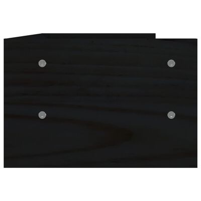 vidaXL Stalak za monitor crni 50 x 24 x 16 cm od masivne borovine