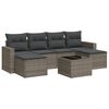 vidaXL 7-dijelni set vrtnih sofa sivi od poliratana