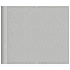 vidaXL Balkonski zaslon svjetlosivi 90 x 300 cm 100 % poliester Oxford