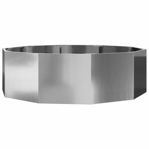 vidaXL Sadilica Srebrno 120 x 120 x 35 cm Cinkani čelik