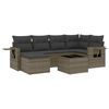 vidaXL 7-dijelni set vrtnih sofa sivi od poliratana