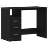 vidaXL Radni stol s ladicama Crni hrast 102x50x76 cm Konstruirano drvo