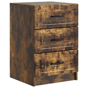 vidaXL Noćni ormar Dimljeni hrast 43 x 41 x 63,5 cm Konstruirano drvo