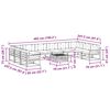 vidaXL Set vanjskih sofa s jastukom 11 pcs Prirodna i krem