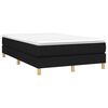 vidaXL Krevet box spring s madracem crni 120 x 190 cm od tkanine