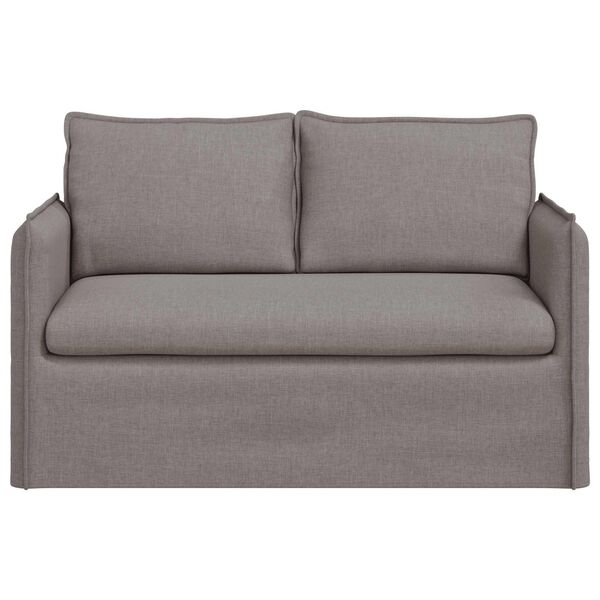 vidaXL Sofa 120cm Sivo-smeđa Metal