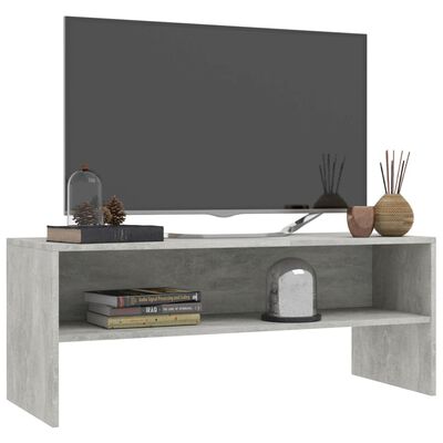 vidaXL TV ormarić od iverice siva boja betona 100 x 40 x 40 cm