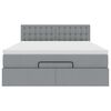 vidaXL Okvir kreveta s madraca svijetlosivi 140x200cm tkanine
