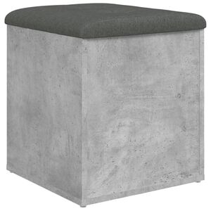 vidaXL Klupa za pohranu siva boja betona 42x42x45 cm konstruirano drvo