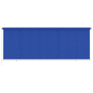 vidaXL Vanjska roleta za zamračivanje 400 x 140 cm plava HDPE