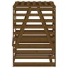 vidaXL Spremište za kantu za smeće boja meda 84x90x128,5 cm borovina